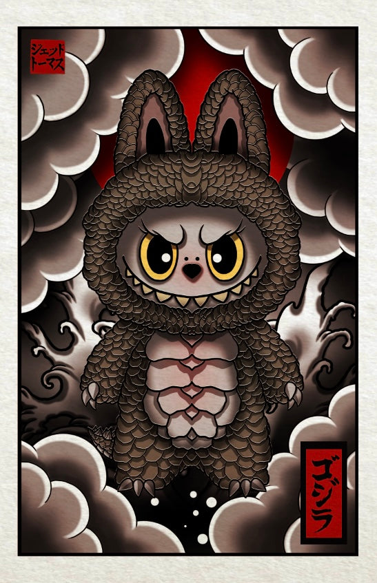 Labubu X Godzilla: Neo Irezumi