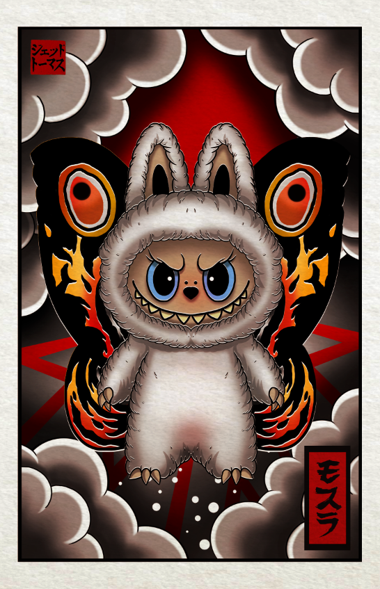 Labubu X Mothra: Neo Irezumi