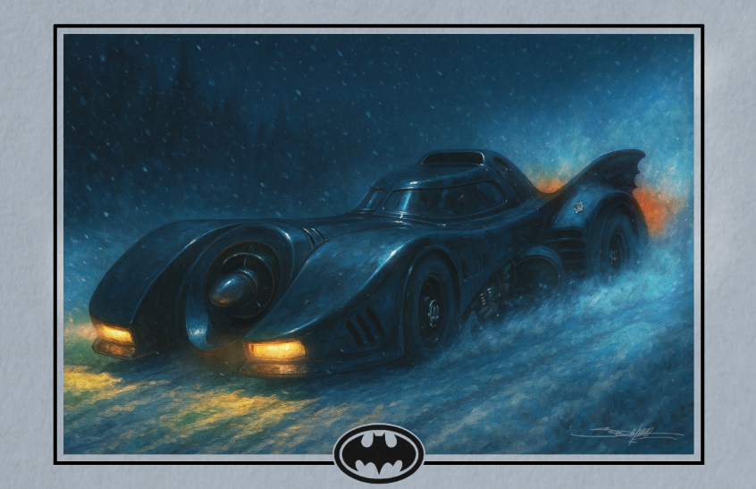 Batman Returns: Batmobile On Snow