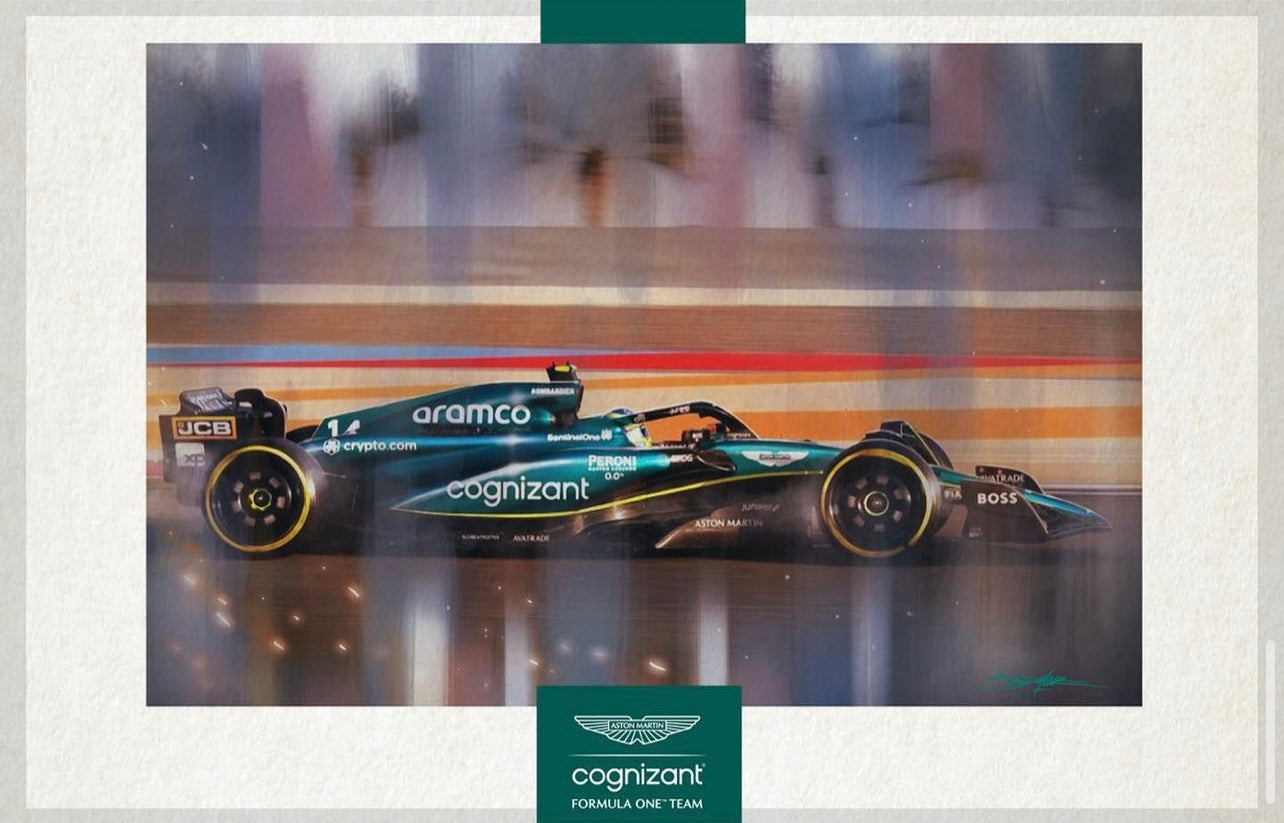 Aston Martin F1 AMR 23: Fernando Alonso (D)