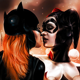 batman harley quinn kiss
