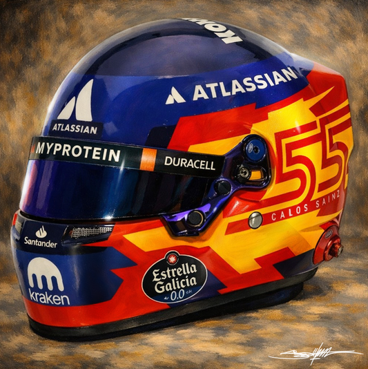 F1: Helmet - Carlos Sainz