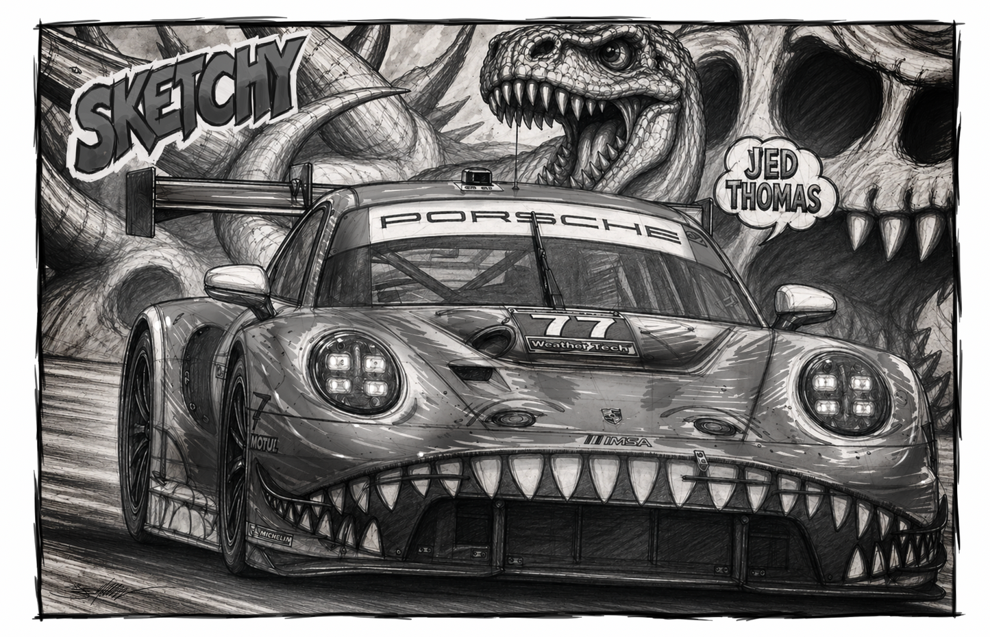 Porsche 992 GT3R “Sketchy Rexy” AO Racing