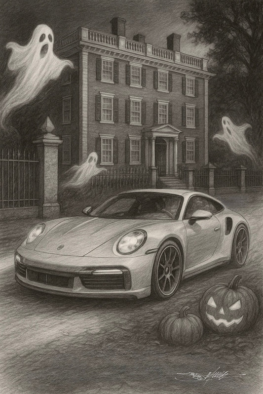 Porsche 911 Turbo S: Chasing Ghost (Pencil)