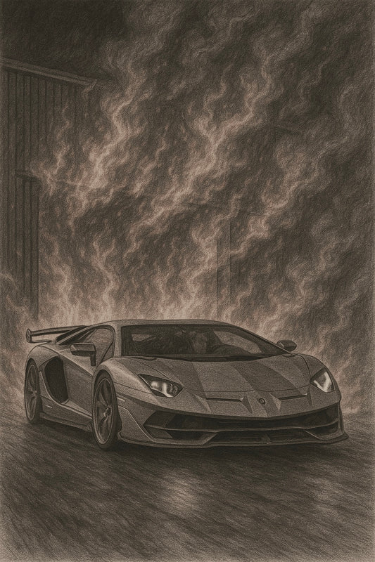 Lamborghini Aventador SVJ (Pencil Drawing)