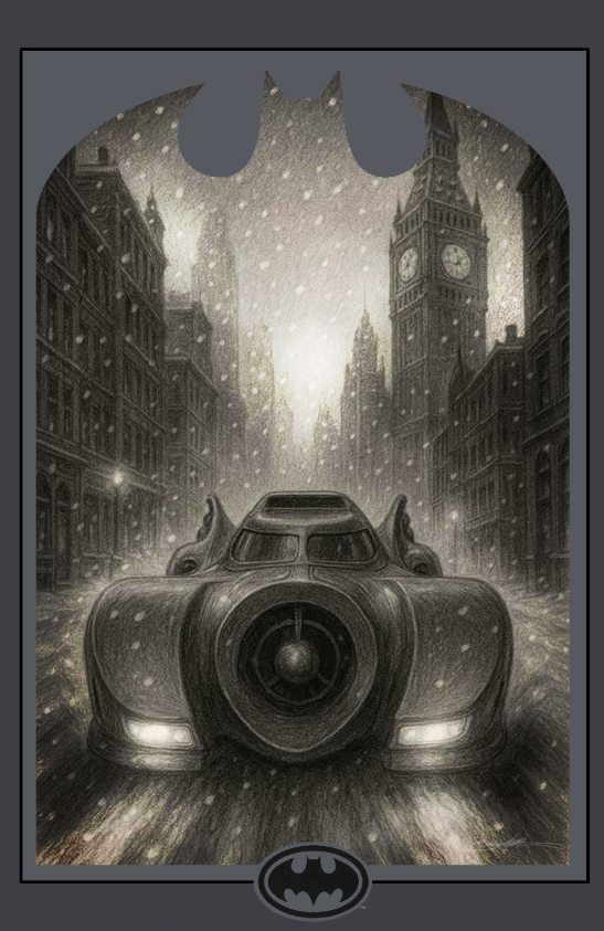 Batman Returns: Batmobile Gotham Winter (Pencil)