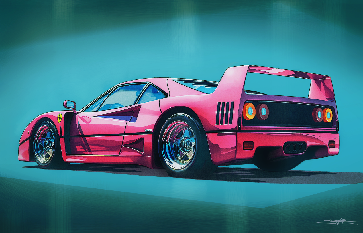 Icona In Rosa: Ferrari F40 (version I)