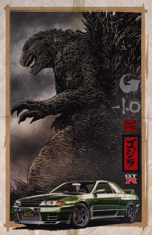 Godzilla X Nissan GTR (R32)