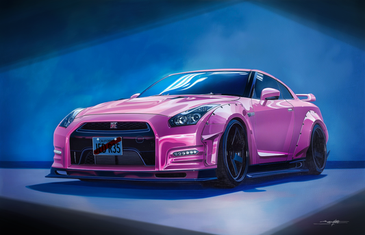 GTR in pink: Nissan GTR R35