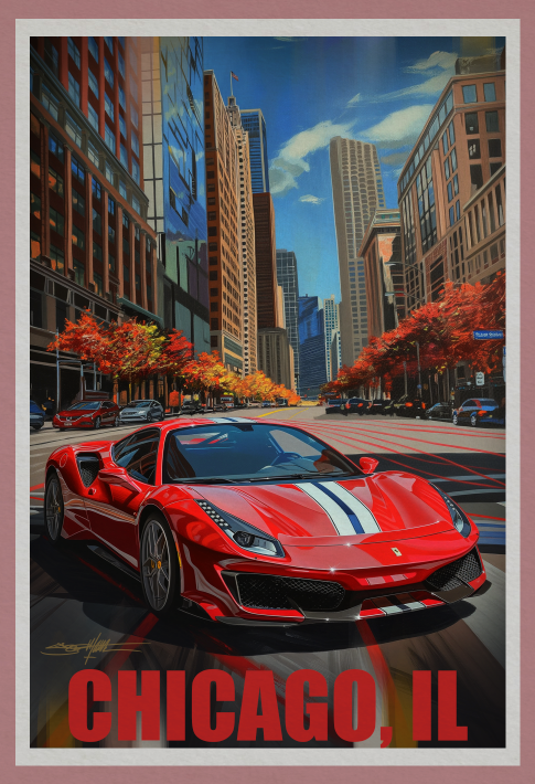 Ferrari 488 Pista - Chicago