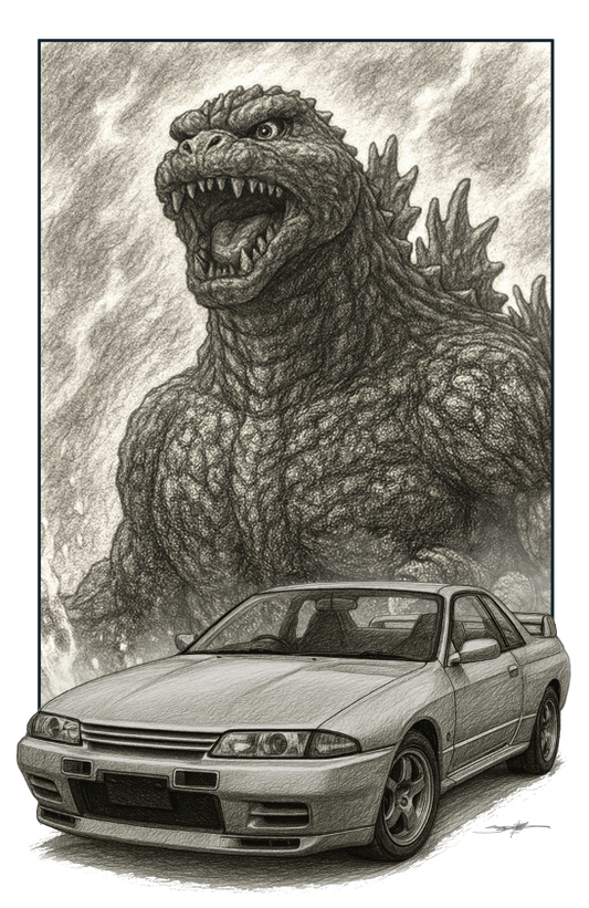 Godzilla: GTR R32 (Pencil)