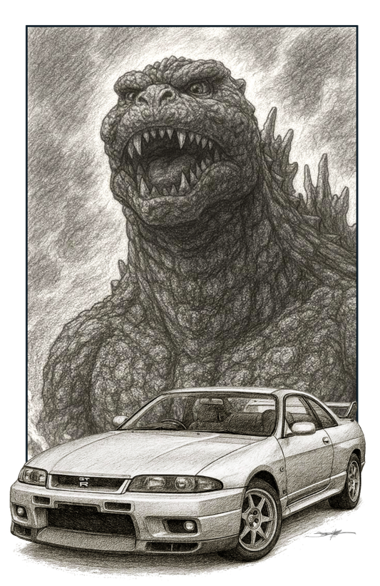 Godzilla: GTR R33 (Pencil)