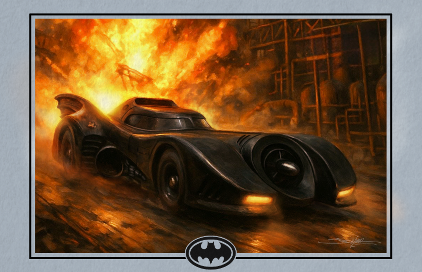 Batman 1989: Batmobile Vs. Axis Chemical