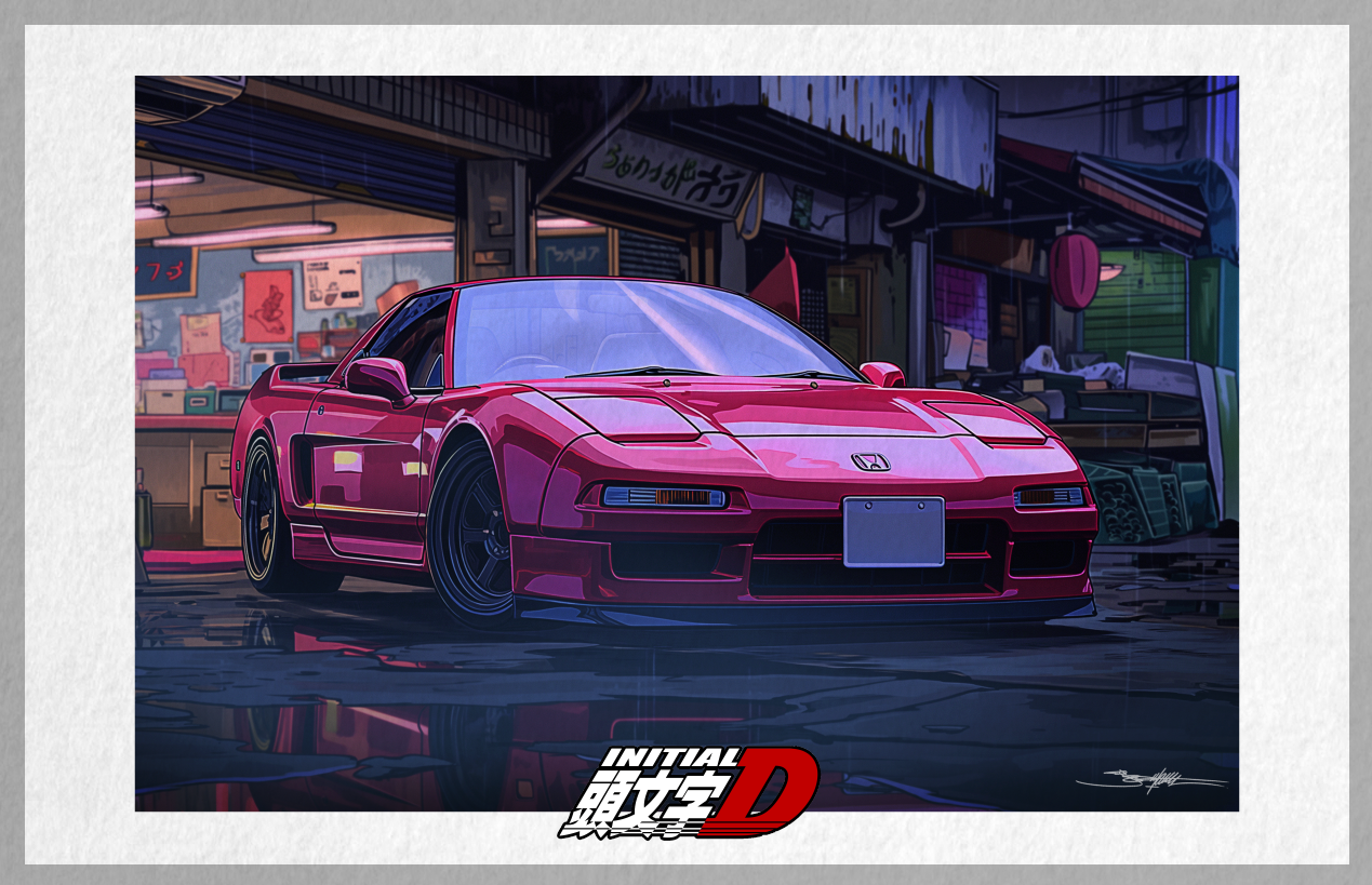 Honda NSX: Initial D (Version A) - 11 X 17