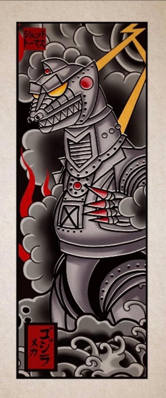 MechaGodzilla: Classic Irezumi (Long Format)